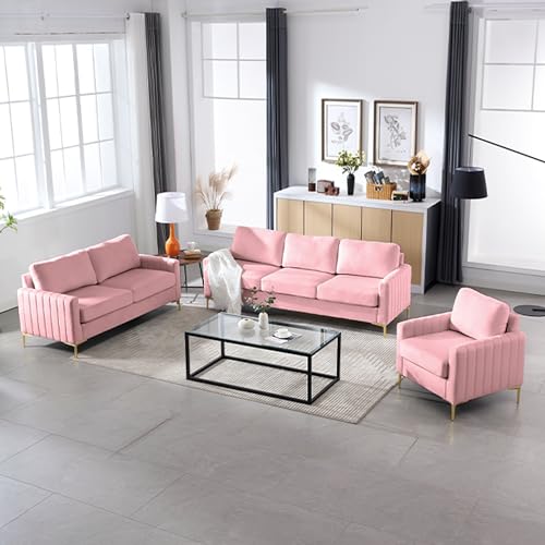 Pink Couches for Living Room Set