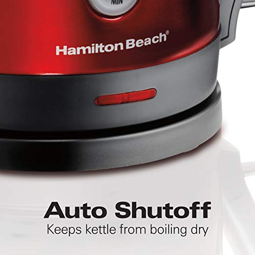 Hamilton Beach Electric Tea Kettle, Water Boiler & Heater, 1.7 Liter, Cordless Serving, 1500 Watts for Fast Boiling