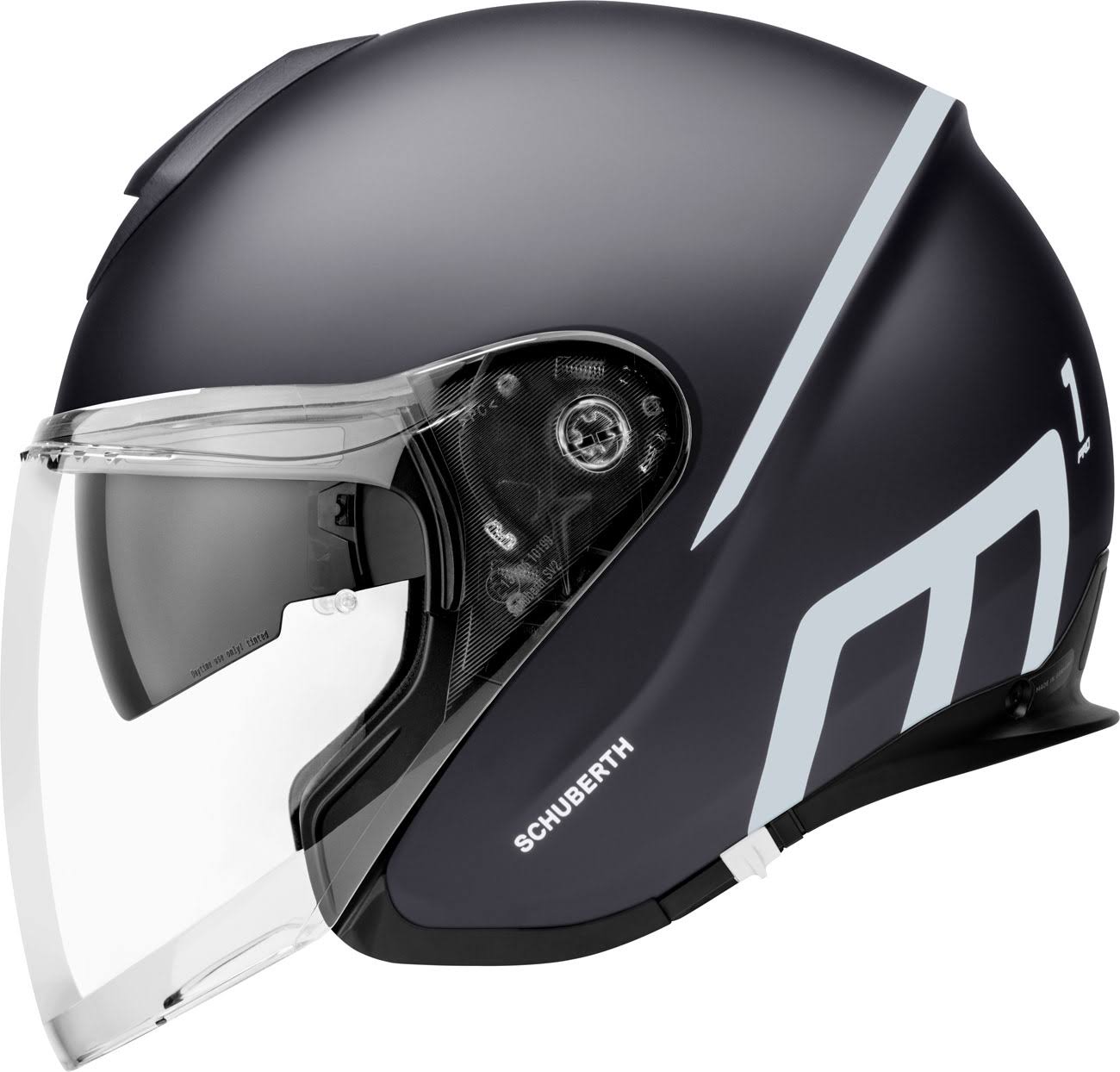 Schuberth M1 Pro Strike Jet Helmet, Black, Size L