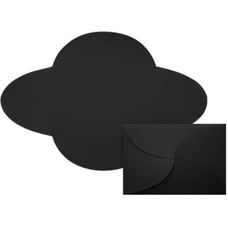 A7 Petal Invitations (5 x 7 ) - Midnight Black (1000 Qty.)