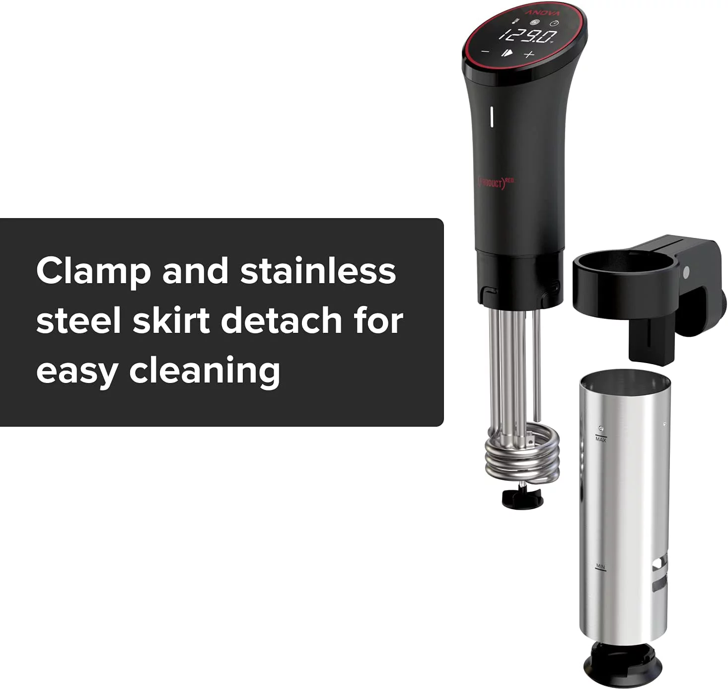 durable Anova Culinary AN500-US00 Sous Vide Precision Cooker (WiFi)  1000 Watts | Anova App Included  Black and Silver