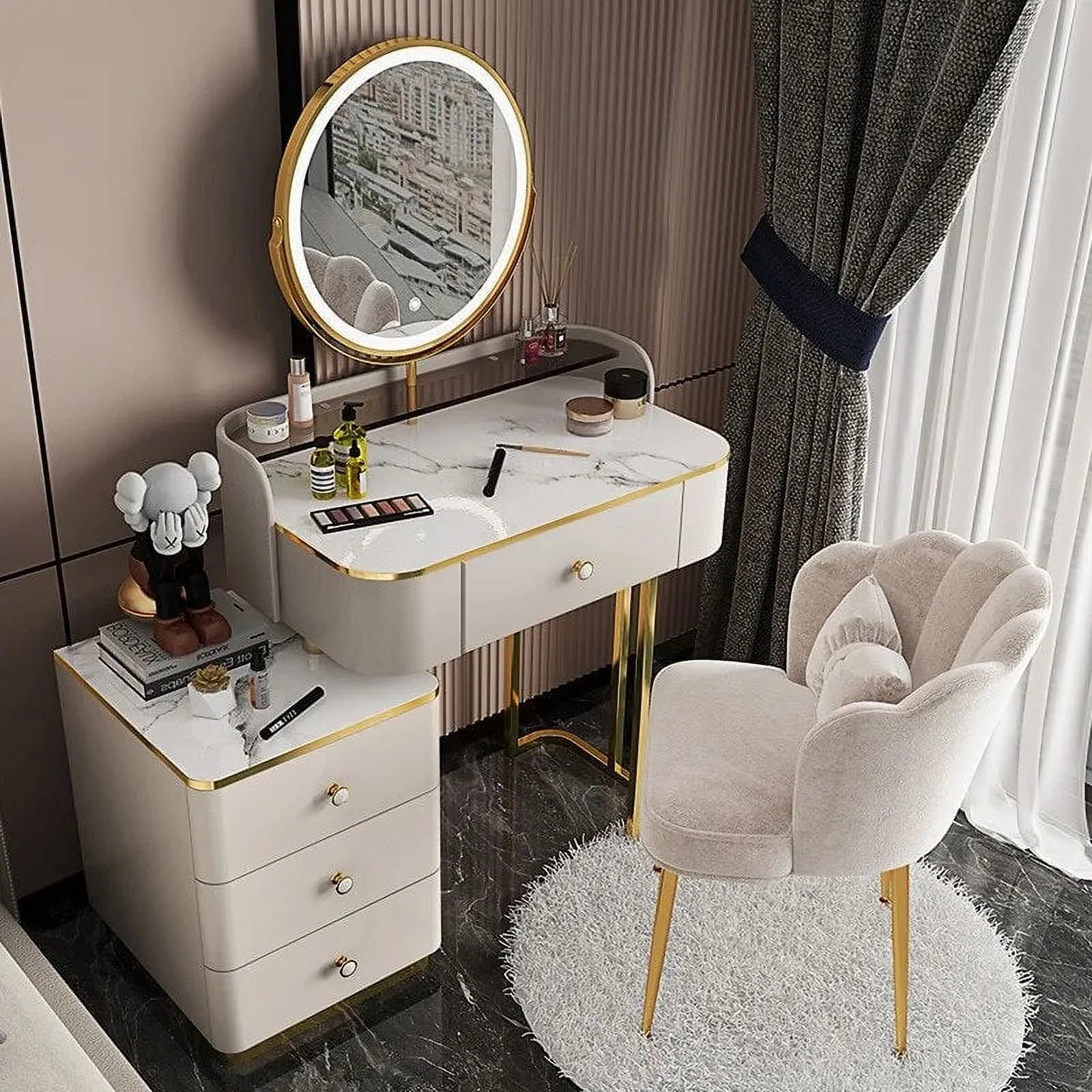 Multifunctional Storage Cabinet Bedroom Dressing Table Furniture Bedroom Dressers Dressers Tocador Maquillaje Home Furniture