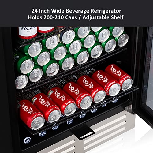 Cigar Electric Humidor, 35L 250 Counts Large Capacity Thermostatic Electric Cigar Cooler Cabinet with Digital LED Screen, Safety Lock