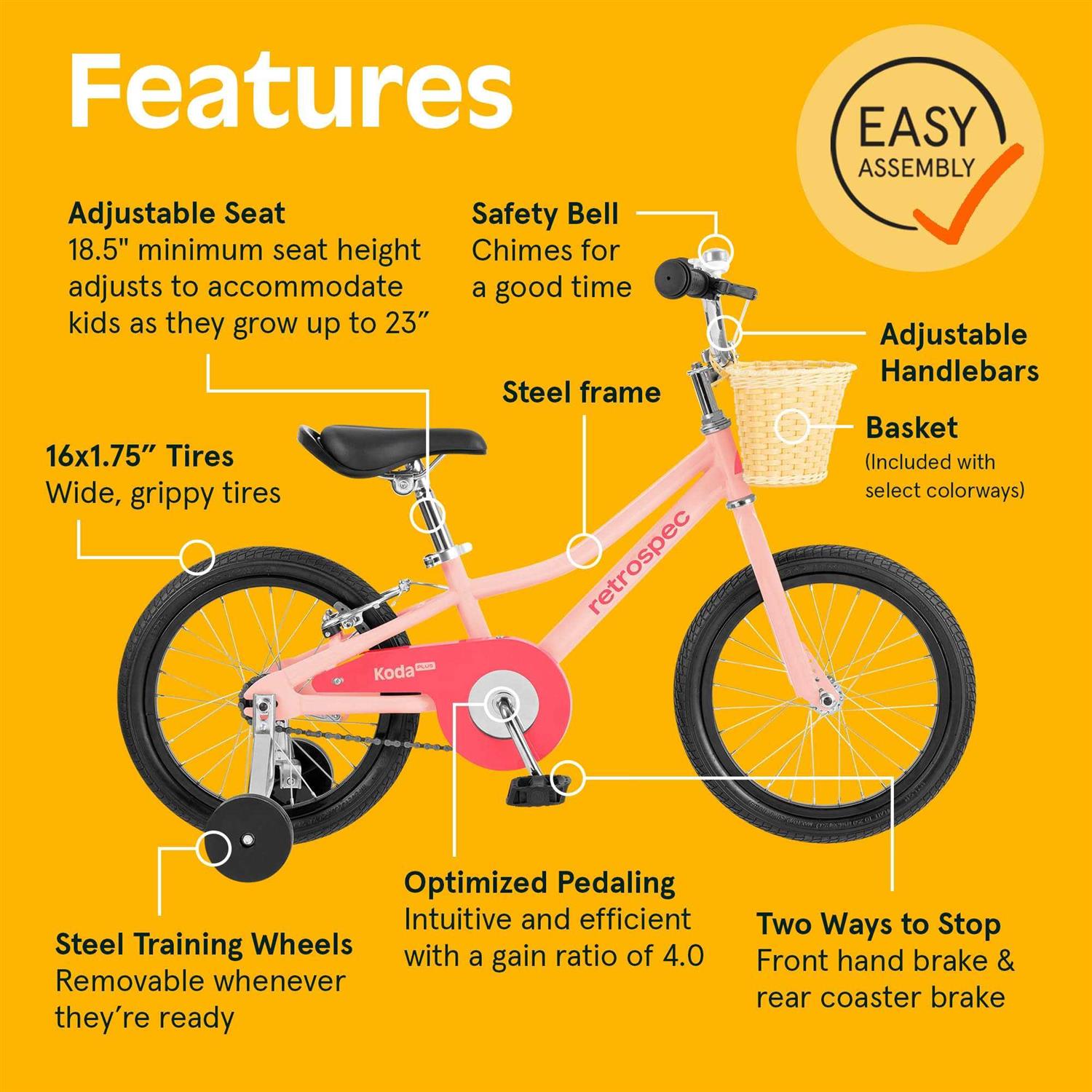 Retrospec Koda Plus Kids Bike - Sports Supplies Online Store