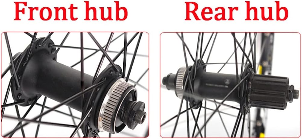 Mountain Bike Wheelset 26" 27.5" 29" Bicycle Rim MTB Centerlock Disc Brake Wheels Quick Release 32 Holes Cassette Hub for 7/8/9/10 Speed 1920g (Color