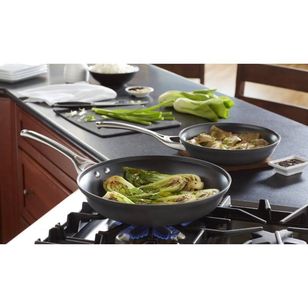 Calphalon Contemporary Hard-Anodized Aluminum Nonstick Cookware, Omelette Fry Pan, 10-Inch and 12-Inch