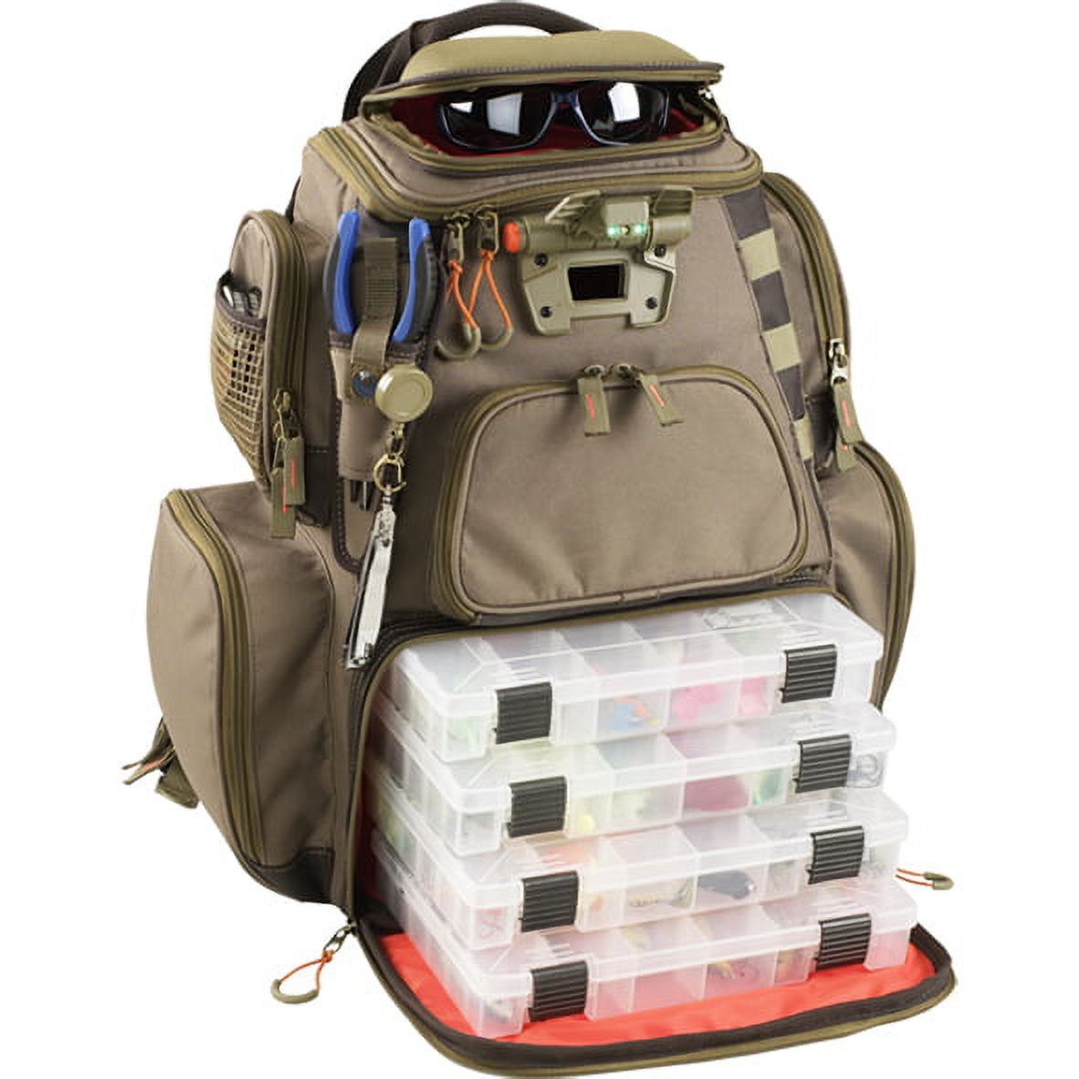 Wild River NOMAD Lighted Tackle Backpack w/4 PT3600 Trays