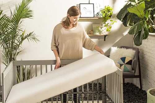 Naturepedic Organic Baby Crib Mattress - Lightweight Infant & Toddler Mattress - Waterproof Baby Bed Mattress for Crib