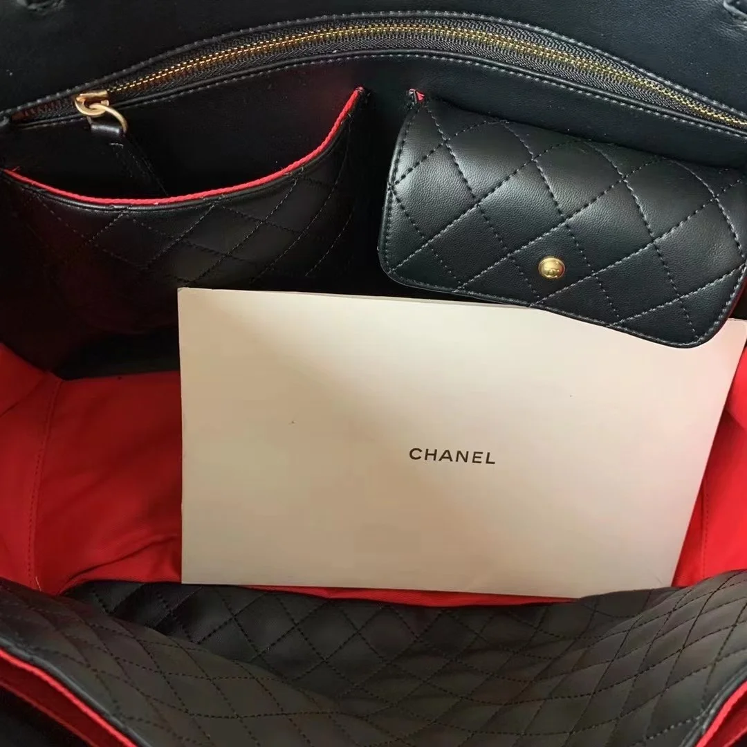 Chanel Shopping Bag Black For Women, Women&rsquo;s Bags 14.4in/37cm AS3508 B08867 94305