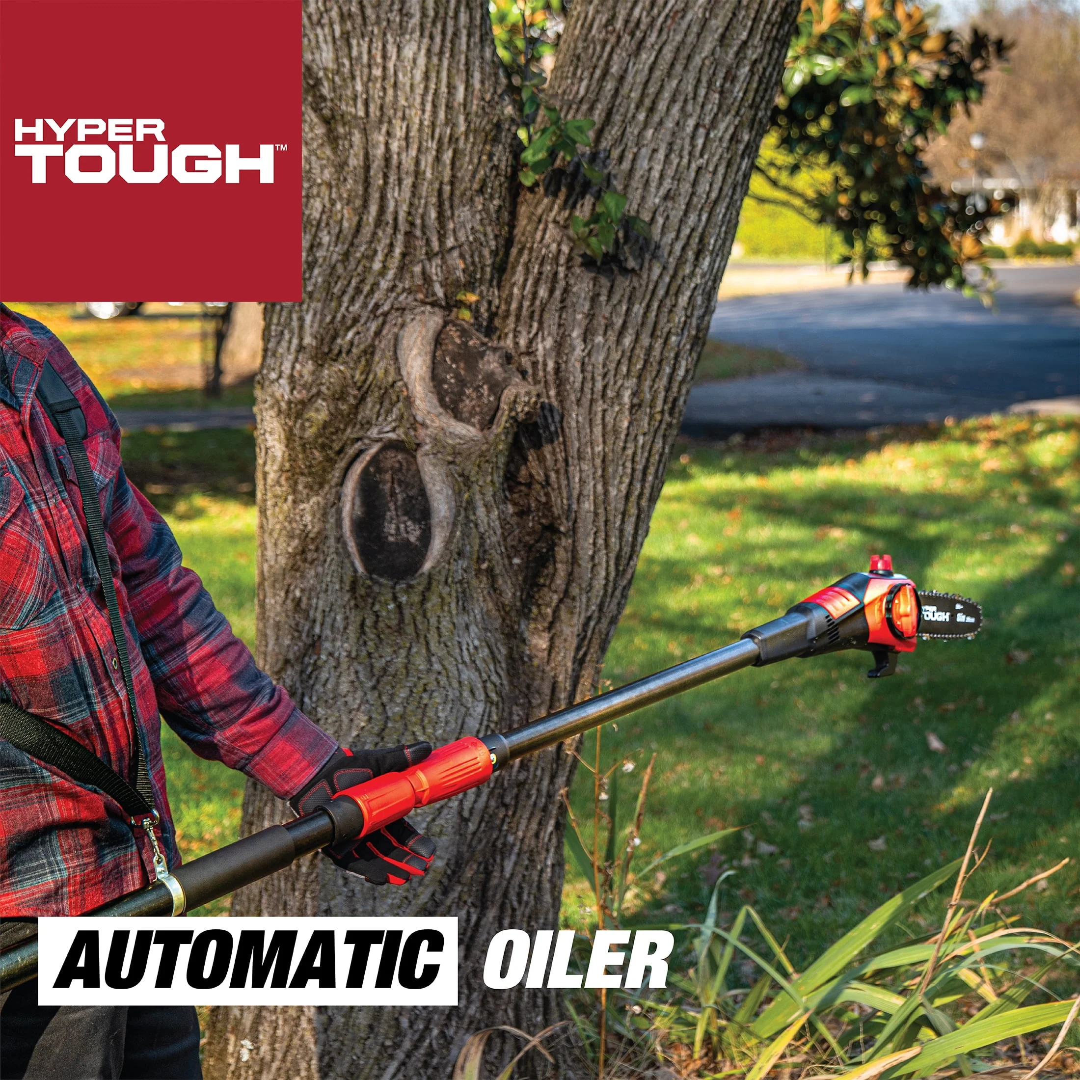 Hyper Tough 20V Max 2.0Ah Battery Powered Cordless 8 Pole Saw, HT21-401-003-08