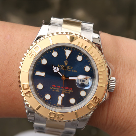 Yacht Master 1 Goldmix ( Gold & Blue Dial ) Stainless Steel 40mm