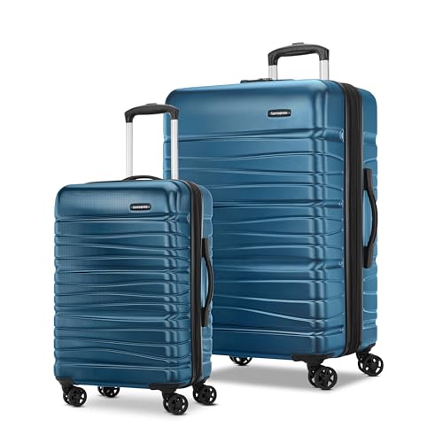 Samsonite Evolve SE Hardside Expandable Luggage with Double Spinner Wheels, Bass Black, Carry-on