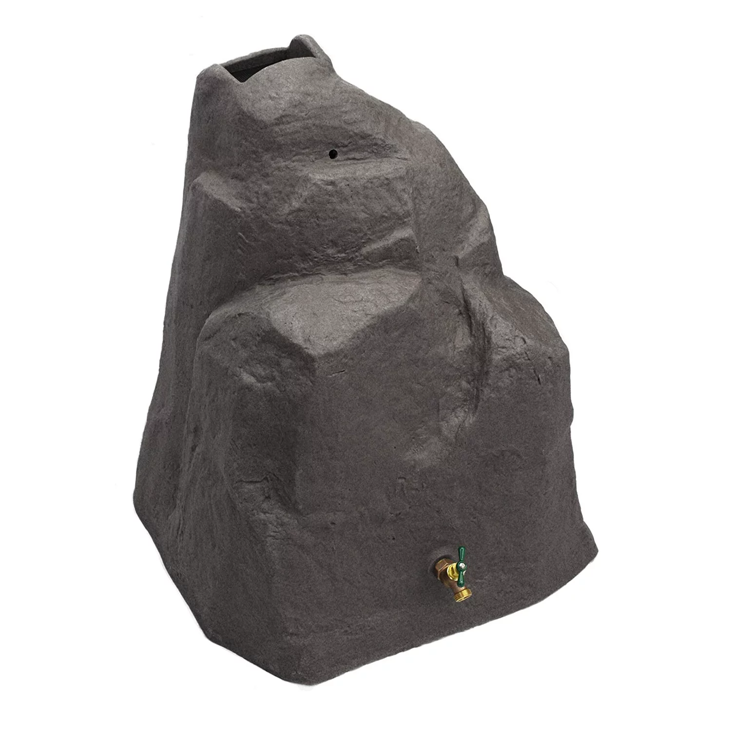Good Ideas Rain Wizard Rock 42 Gallon Rain Barrel - Dark Granite - Radiant Selections