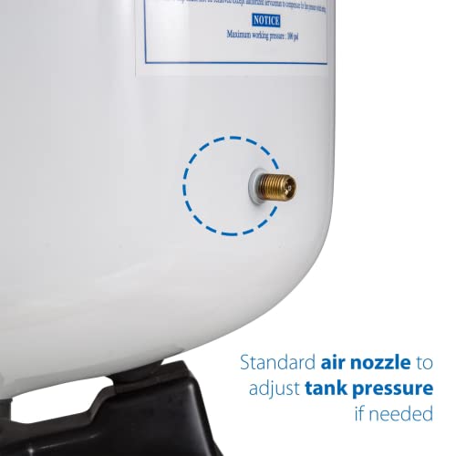 iSpring T32M Pressurized Water Storage Tank with Ball Valve for Reverse Osmosis RO Systems - Smart Home Appliances