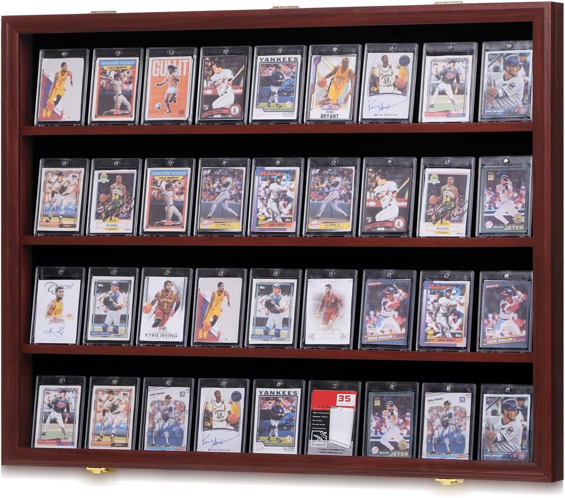 35 Graded Sports Card Display Case