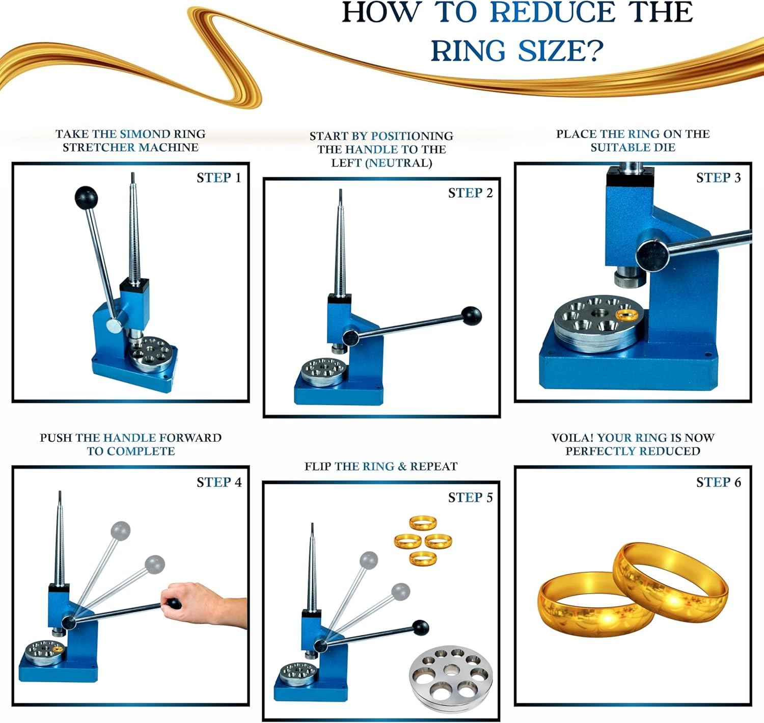 Ring Stretcher Reducer & Enlarger Size Adjustment Tool Jewelry Making Machine…