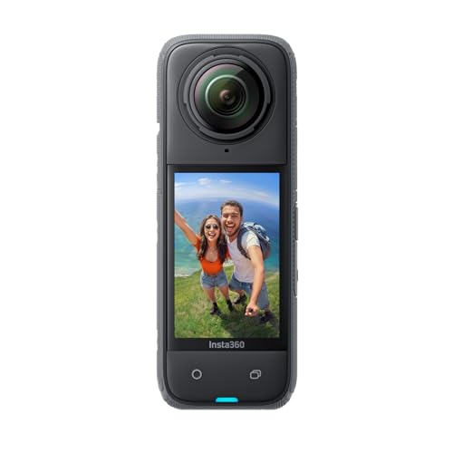 Insta360 X4 Standard Bundle - Waterproof 8K 360 Action Camera, 4K Wide-Angle Video, Invisible Selfie Stick Effect, Removable Lens Guards