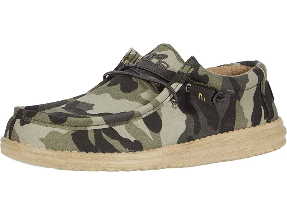 Hey Dude Men&s Wally Canvas Camo - 9 M