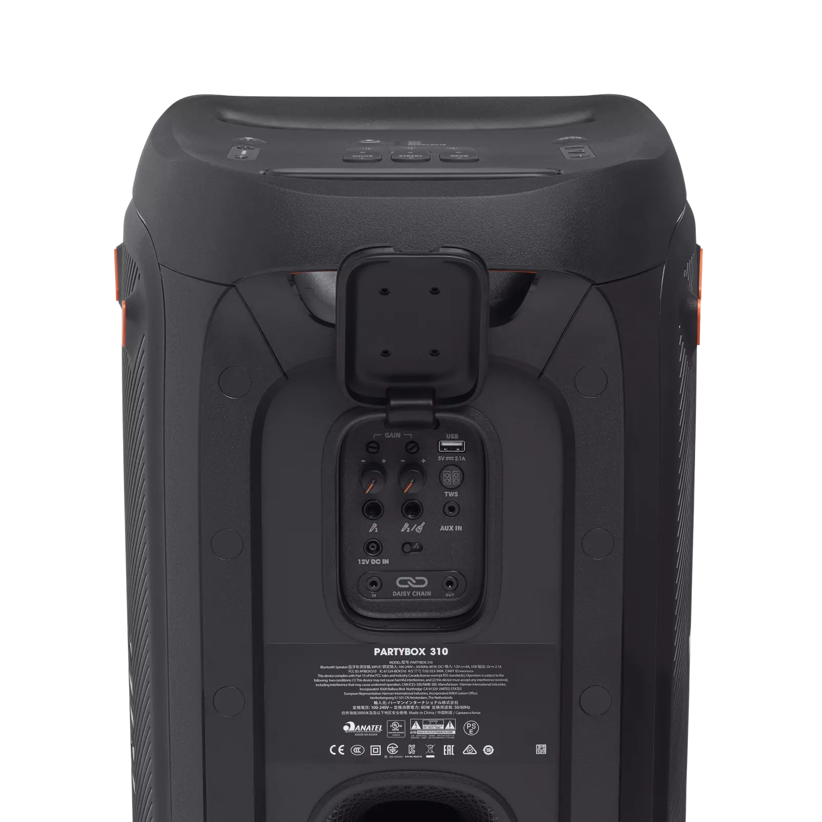 Portable Partybox 310 Speaker with Long Lasting Battery, Powerful JBL