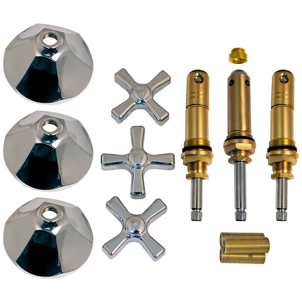 Lincoln Products LIN111830 3-Handle Valve Rebuild Kit for American Standard Renu Faucets in Polished Chrome
