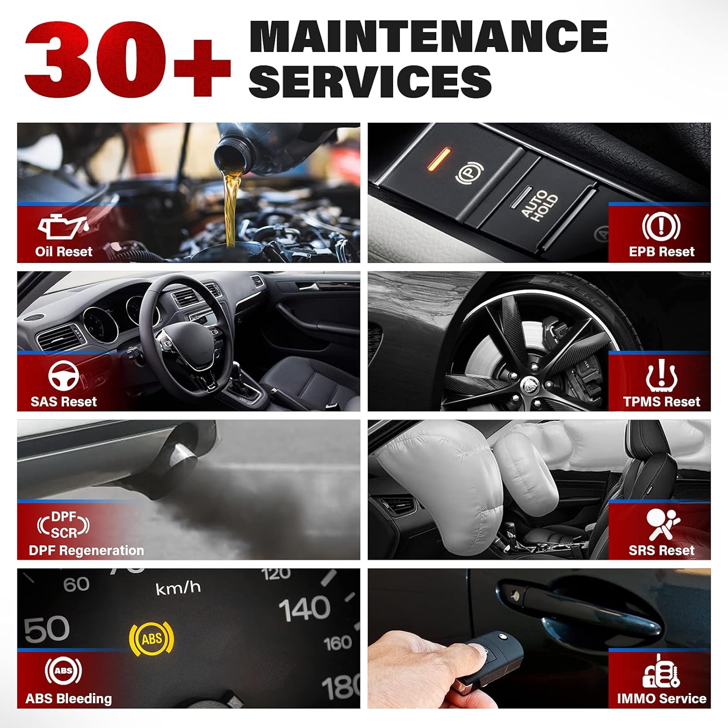 Autel MaxiPRO MP808TS TPMS Diagnostic Scanner, 2022 Newest Scan Tool with Complete TPMS Function, 31+ Services, Bi-Directional Control