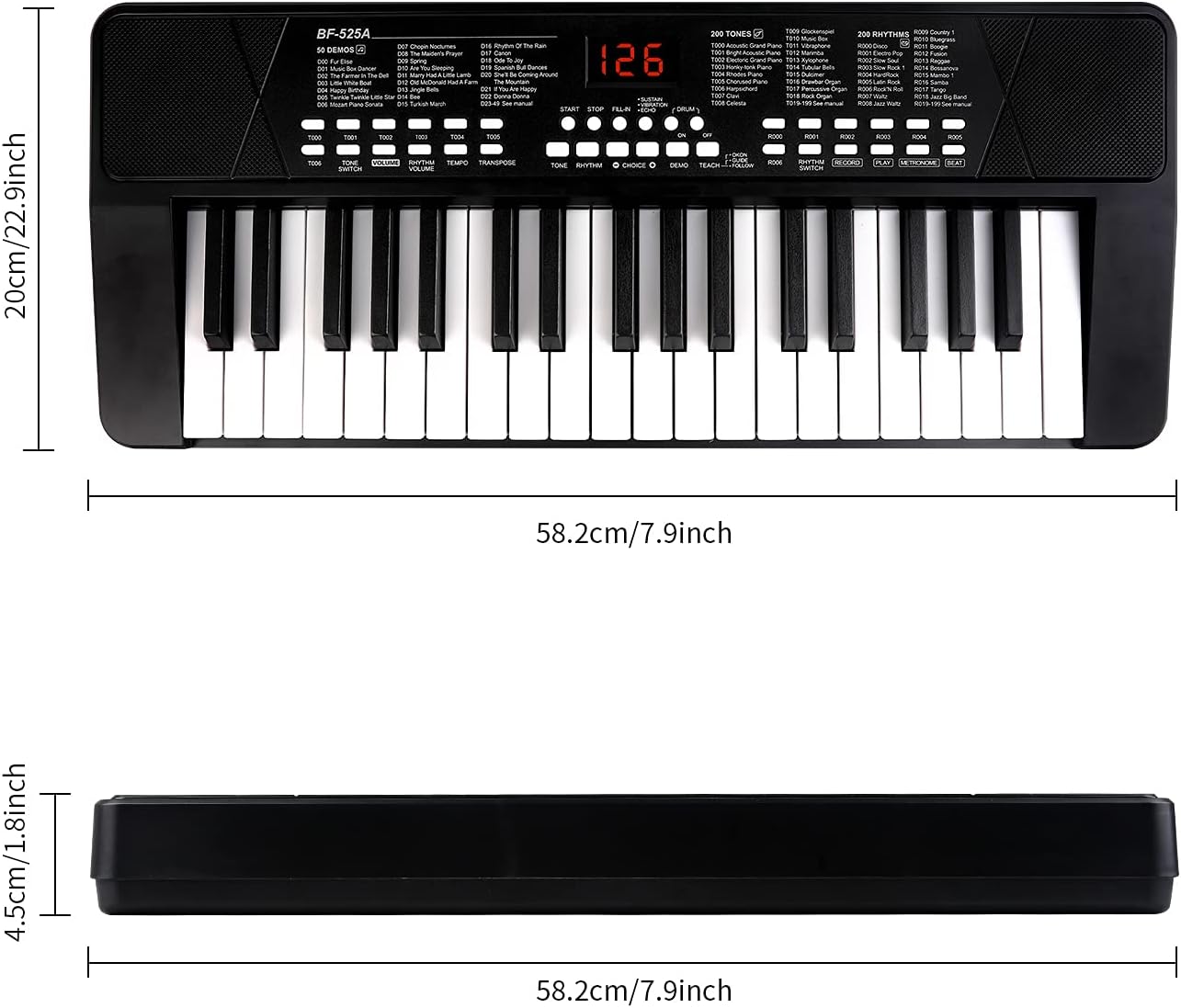 M SANMERSEN Piano Keyboard for Beginners
