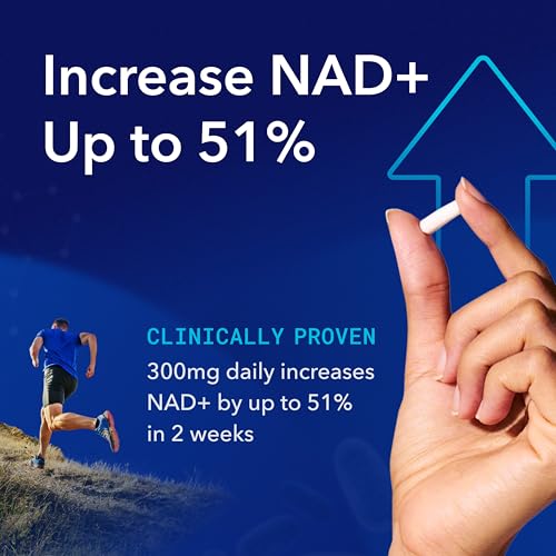 TRU NIAGEN Patented NAD+ Supplement for Anti Aging and Cell Regeneration, 300 mg Niagen, 90 Servings | Supports Cellular Energy, Brain