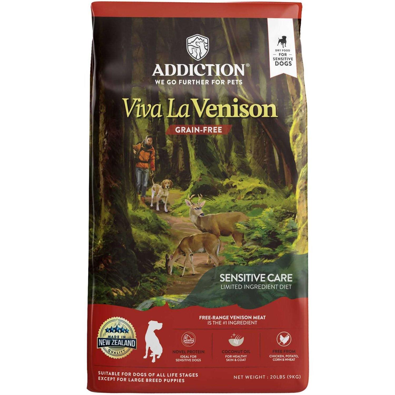 Addiction Viva La Venison Dry Dog Food - Pet Supplies online store