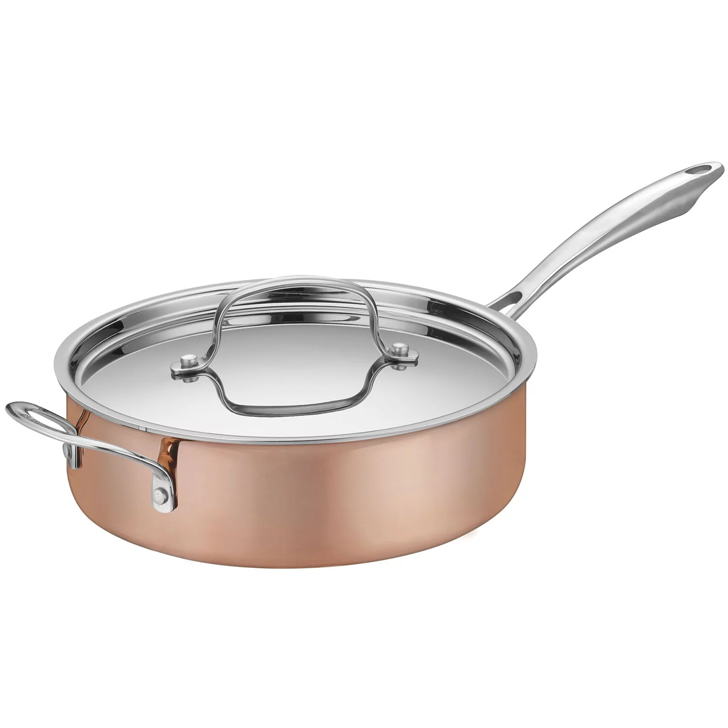 Cuisinart Copper Tri-Ply Stainless Steel 11-Piece Cookware Set CTPG-11PC