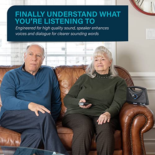 Portable Wireless Speakers for Smart TV - Ideal for TV Watching Without The Blaring Volume - Designed for Hard of Hearing, Elderly, and Seniors