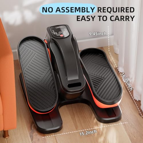 Under Desk Elliptical Machine, Electric Ellipse Leg Exerciser with Remote