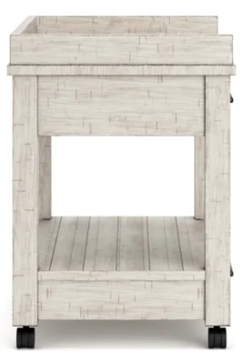 Signature Design by Ashley Carynhurst Printer Stand with 2 Drawers, Whitewash