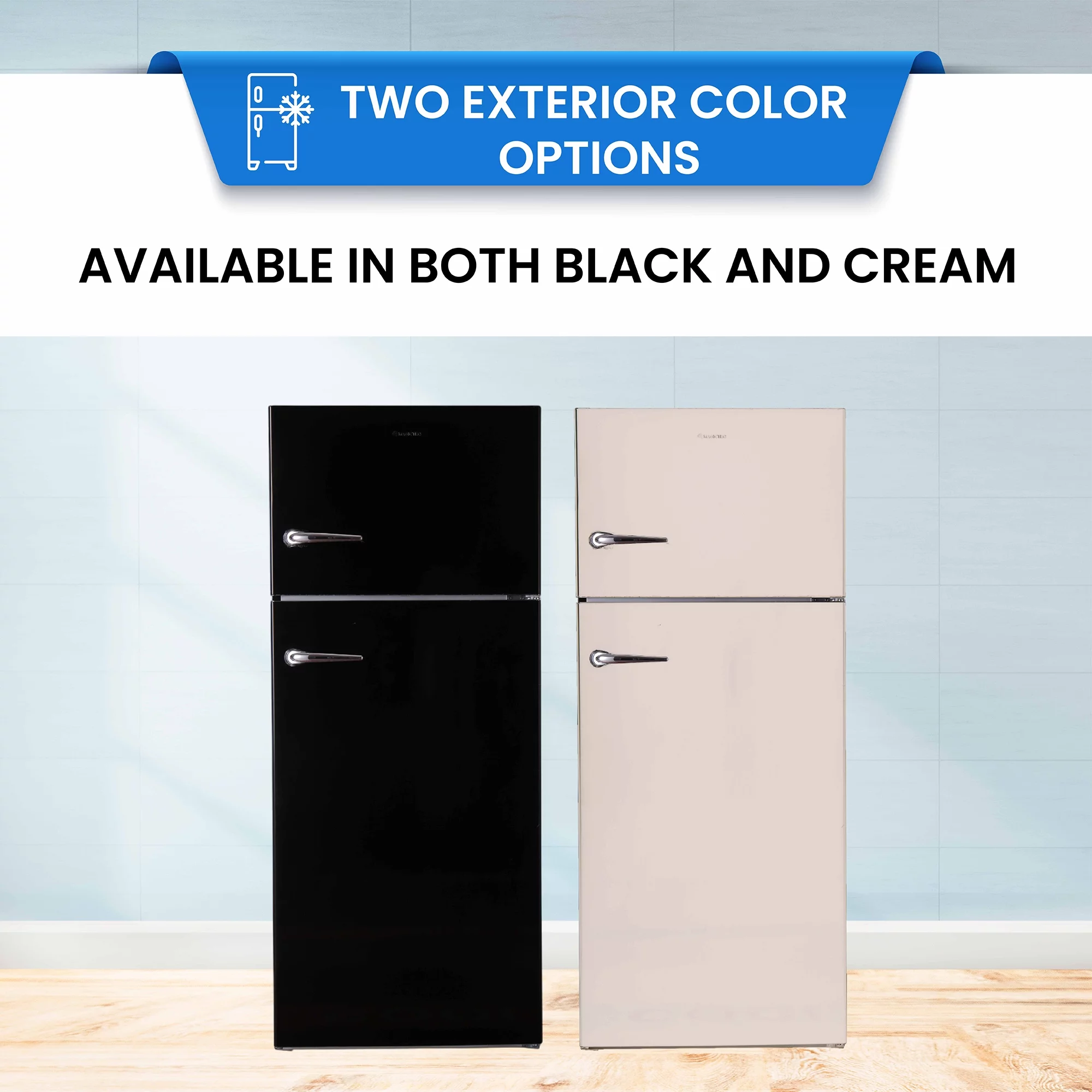 Conserv 18 cu.ft. Classic Retro Refrigerator with Factory Installed Ice Maker