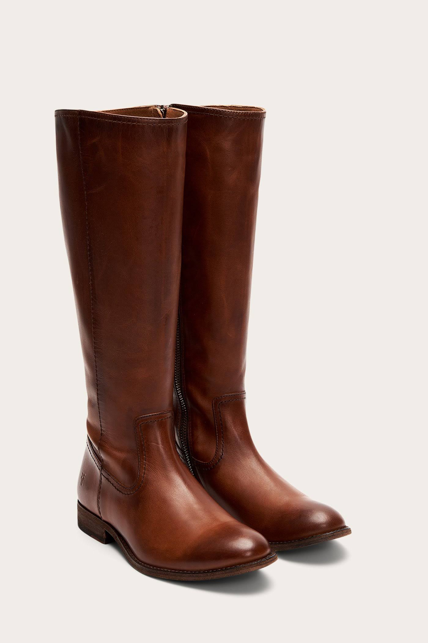 Frye Melissa Inside Zip Tall 3470894 - 6 / Caramel