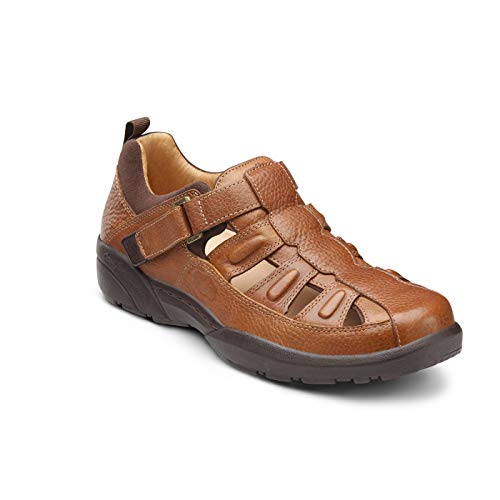 Dr. Comfort Fisherman Men's Therapeutic Diabetic Extra Depth Sandal Leather