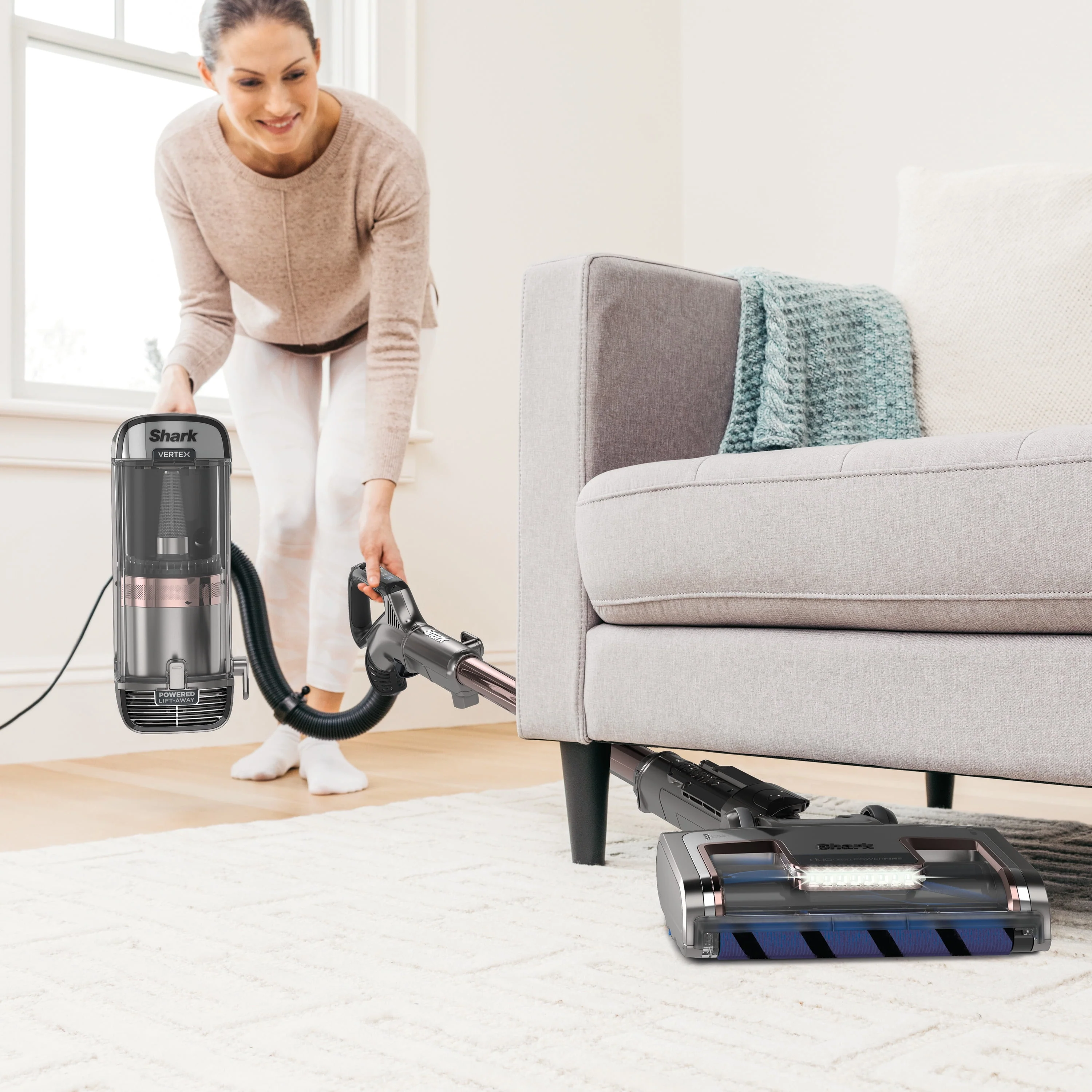 Shark® Vertex DuoClean® PowerFin Upright Vacuum Powered Lift-Away®, Self-Cleaning Brushroll
