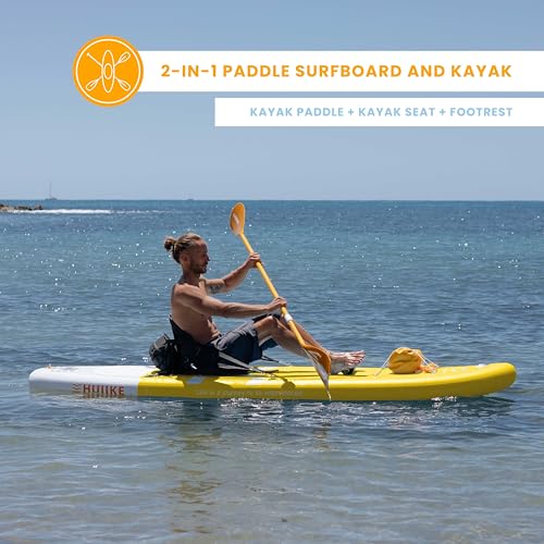 Inflatable Paddle Board for Adults with Accessories Included, Oar, Fins, Pump. Stand Up Paddleboard Great Stability and Resistance. 10’ x 33" x 5.9"