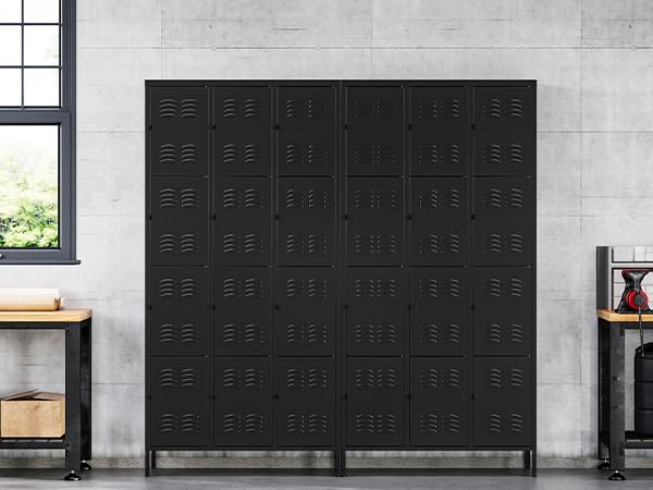 72" Metal Locker for Employees 3 Doors Blue Steel Storage Locker for Office, School, Gym - Metal Storage Cabinets for Home, Office, Gym, School