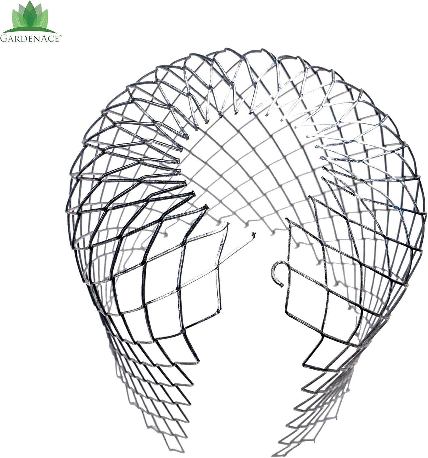GardenAce Gutter Guards - 8 Pack - for Downspout - Stops Blockage - Expandable Aluminum Mesh Strainer for Leaf & Debris Blockage