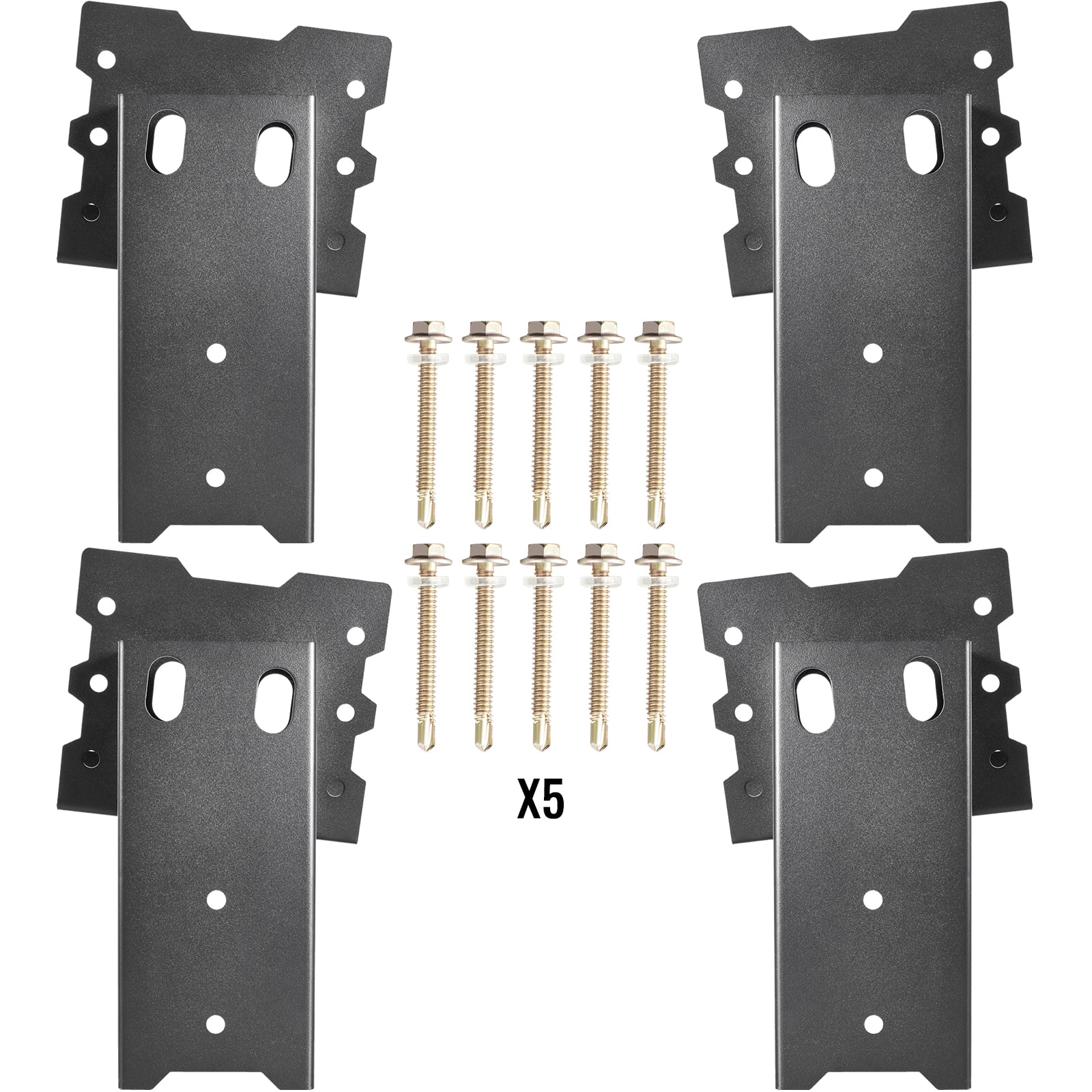 BENTISM Deer Blind Brackets 4 x 4 Deer Stand Brackets Powder Coated Steel Tree House Brackets Heavy Duty Deer Stands 4 pcs Elevated Deer Blinds for