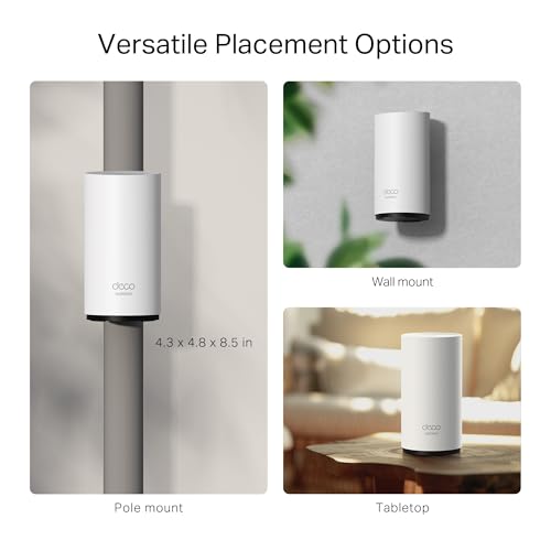 TP-Link Deco X55 AX3000 WiFi 6 Mesh System - Covers up to 6500 Sq.Ft, Replaces Wireless Router and Extender, 3 Gigabit Ports per Unit