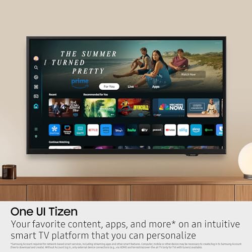 Samsung 32-Inch Class Full HD F6000 Smart TV (2025 Model) HDR, Object Tracking Sound Lite, Knox Security, One UI Tizen, Smart TV