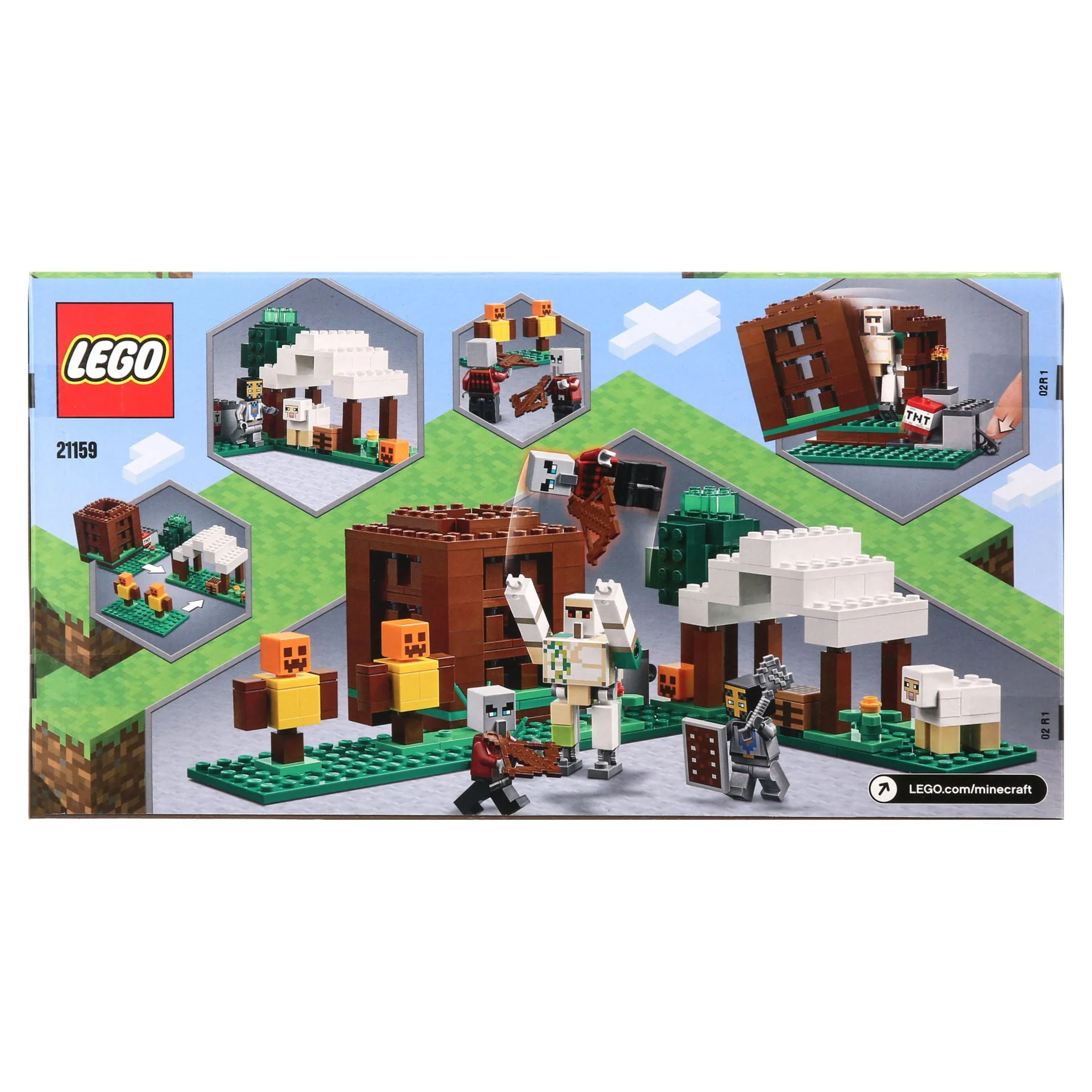 LEGO Minecraft The Pillager Outpost 21159 Action Figure Brick Building Playset (303 Pieces)