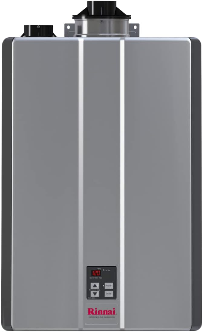 Rinnai RSC199iP Smart-Circ Condensing Gas Tankless Water Heater, Super High Efficiency Plus Propane Heater, Up to 11 GPM, Indoor Installation, 199