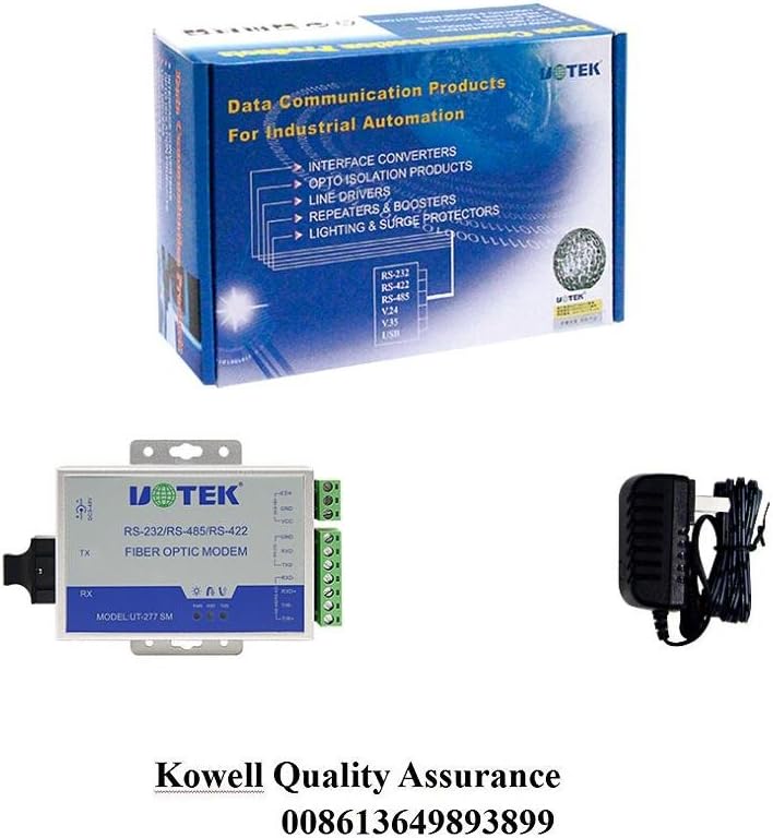 UTEK UT-277SM-ST RS-232/422/485 to Optical Fiber Media Converters
