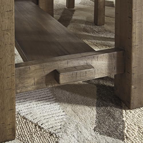 Signature Design by Ashley Robbinsdale Casual Removable Center Leaf Dining Extension Table with Trestle Base, White