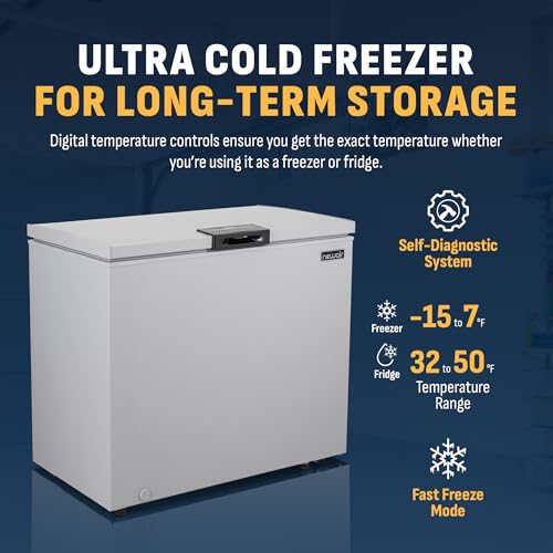 Newair 13.8 cu. ft. Upright Freezer, Fridge Freezer Convertible, Garage Ready Refrigerator, Frost Free Freezer with Door Alarm, Stand up Deep Freezer
