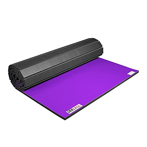 IncStores 1.4 Inch Thick Roll Out Wrestling Mat | Foam and Vinyl Mat for Practicing Wrestling Technique in Your Basement, Garage, or School Facility