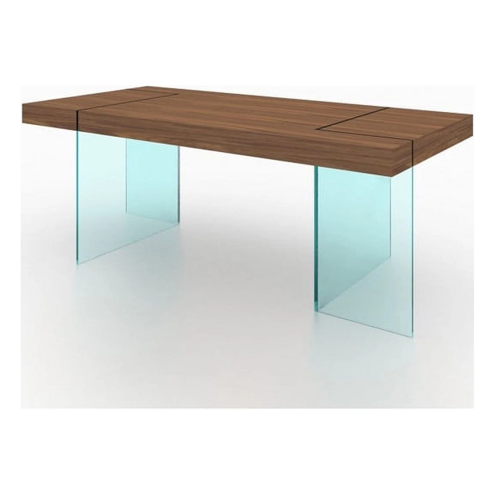 Elm Modern Dining Table in Walnut