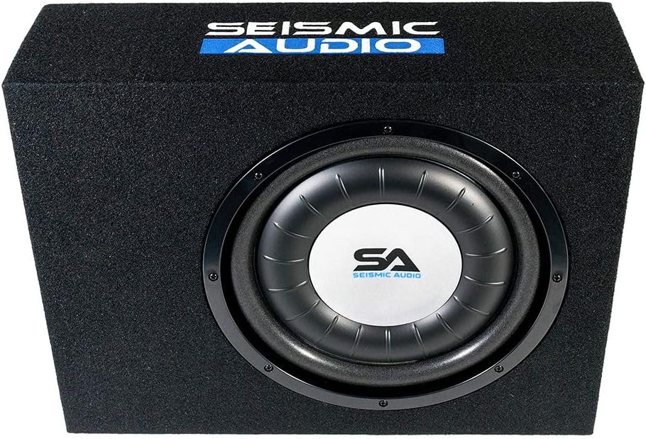 Seismic Audio - SA-SCE08-8 Inch 400 Watt Slim Shallow Mount Car Truck Audio Subwoofer Enclosure